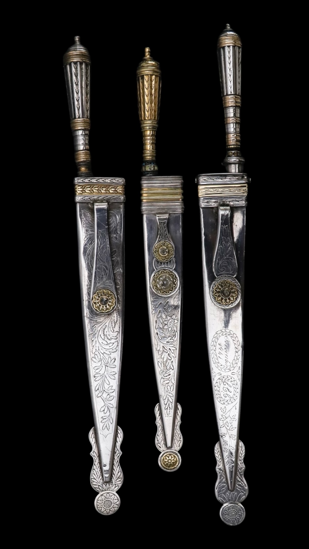 Cuchillos Brasileños de Plata, Oro y Diamantes